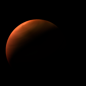 The artist's impression of 2MASS J0223-5815 artist's rendition