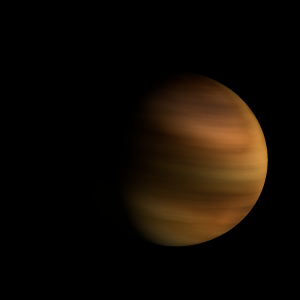 The artist's impression of 2MASS J0518-0153 artist's rendition