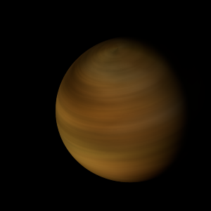 The artist's impression of 2MASS J0518-2828 b artist's rendition