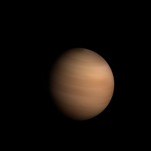 The artist's impression of 2MASS J1404-3159 artist's rendition