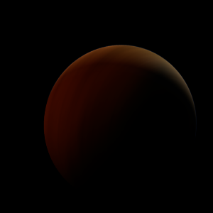 The artist's impression of 2MASS J1425-3650 artist's rendition