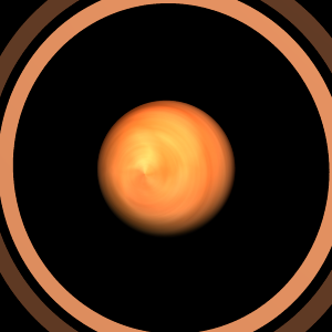 The artist's impression of 2MASS J2057-0252 artist's rendition