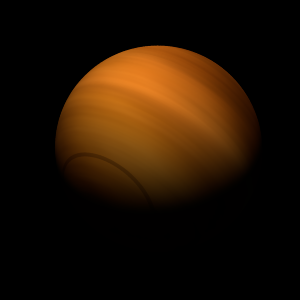 The artist's impression of CFHT-BD-Tau 3 artist's rendition