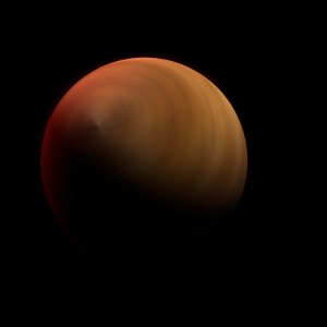 The artist's impression of DANCe J16135217-2443562 b artist's rendition