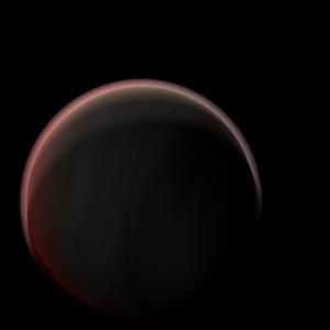 The artist's impression of GD 280 b artist's rendition