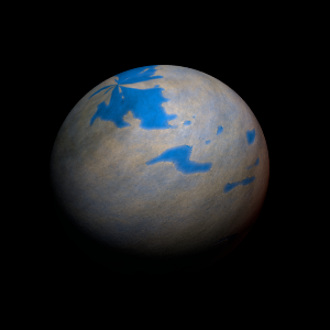 The artist's impression of GJ 1046 b artist's rendition