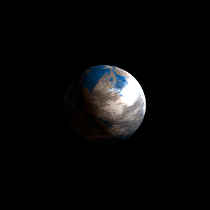 The artist's impression of GJ 2030 Ab artist's rendition