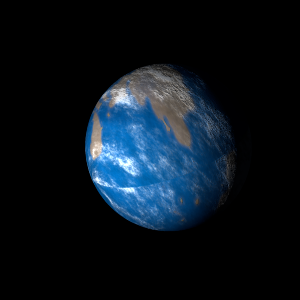 The artist's impression of GJ 229 c artist's rendition