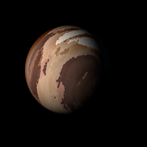 The artist's impression of GJ 3988 b artist's rendition