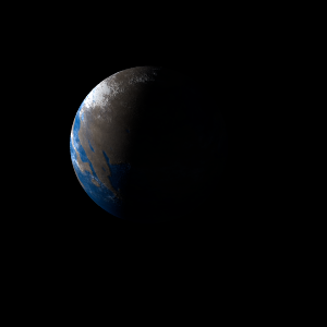 The artist's impression of HD 102365 Ab artist's rendition