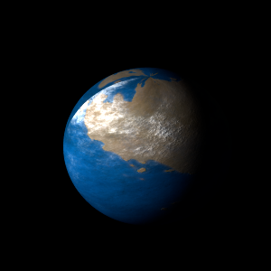 The artist's impression of HD 105618 b artist's rendition