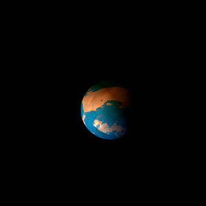 The artist's impression of HD 10647 Ab artist's rendition