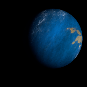 The artist's impression of HD 106515 Ab artist's rendition