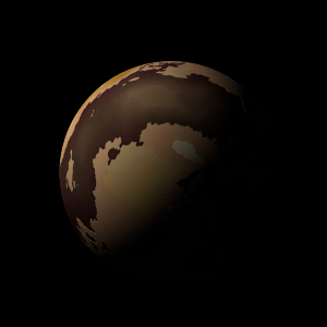 The artist's impression of HD 108863 Ab artist's rendition