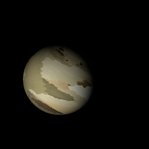 The artist's impression of HD 133131 Ab artist's rendition