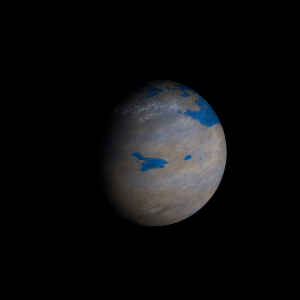 The artist's impression of HD 153252 Ab artist's rendition
