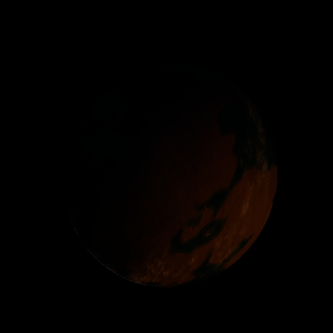 The artist's impression of HD 185269 Ab artist's rendition