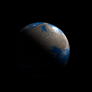 The artist's impression of HD 202696 Ab artist's rendition