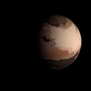 The artist's impression of HD 215456 Ab artist's rendition