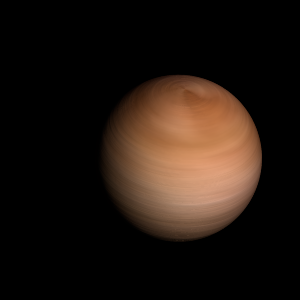The artist's impression of HD 23472 Ab artist's rendition