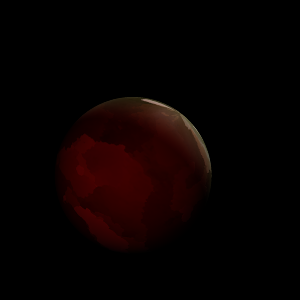 The artist's impression of HD 30856 Ab artist's rendition