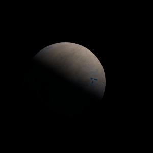 The artist's impression of HD 35843 b artist's rendition