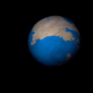 The artist's impression of HD 89744 Ac artist's rendition