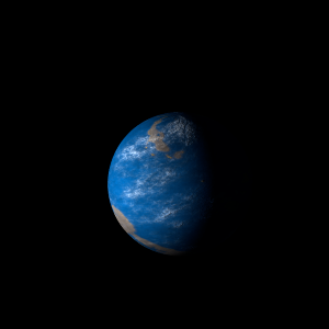 The artist's impression of HD 93385 Ac artist's rendition