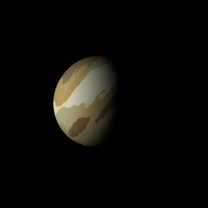 The artist's impression of HD 93385 Ad artist's rendition