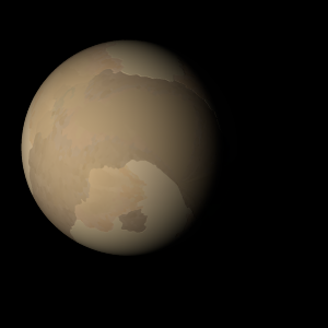 The artist's impression of HD 98736 Ab artist's rendition