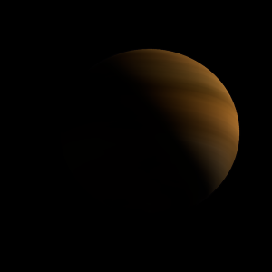 The artist's impression of HIP 17453 b artist's rendition