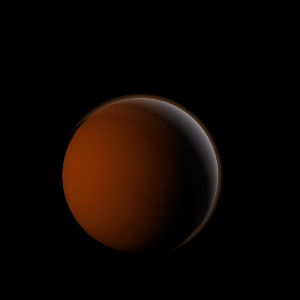 The artist's impression of HIP 8541 Ab artist's rendition