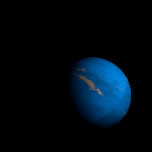 The artist's impression of HIP 90988 Ab artist's rendition