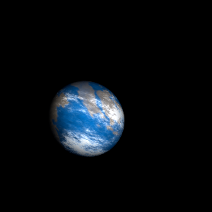 The artist's impression of K2-175 Ab artist's rendition