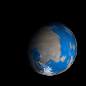 The artist's impression of K2-249 Ab artist's rendition