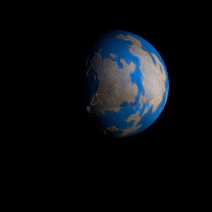 The artist's impression of K2-310 b artist's rendition