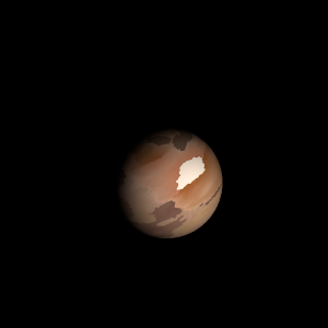 The artist's impression of K2-347 b artist's rendition