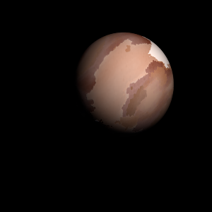 The artist's impression of K2-349 b artist's rendition