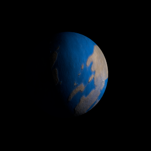 The artist's impression of K2-393 b artist's rendition