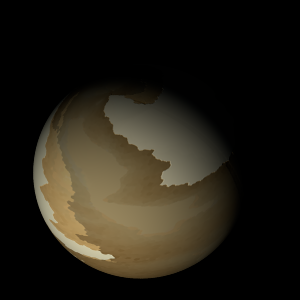 The artist's impression of Kepler-1031 Ab artist's rendition