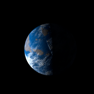 The artist's impression of Kepler-1075 Ab artist's rendition