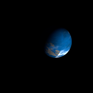 The artist's impression of Kepler-1117 Ab artist's rendition