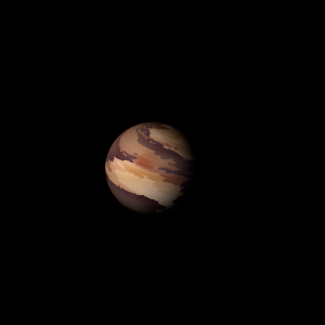 The artist's impression of Kepler-1157 Ab artist's rendition