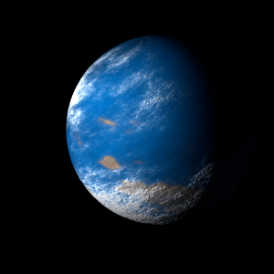 The artist's impression of Kepler-1251 Ab artist's rendition