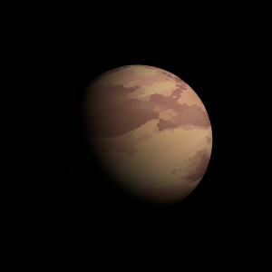 The artist's impression of Kepler-1281 Ab artist's rendition