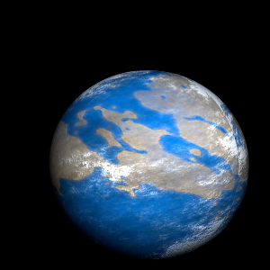 The artist's impression of Kepler-1433 Ab artist's rendition