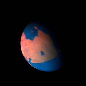 The artist's impression of Kepler-1481 Ab artist's rendition