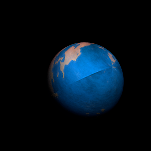 The artist's impression of Kepler-1583 Ab artist's rendition