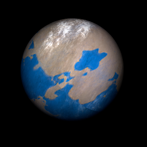 The artist's impression of Kepler-1717 b artist's rendition