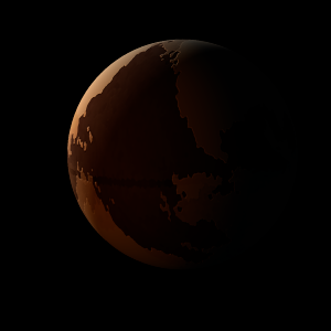 The artist's impression of Kepler-1741 b artist's rendition